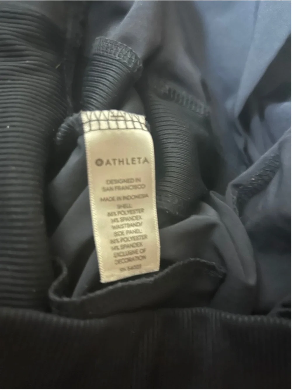 Athleta Navy Ankle-Length Straight-Leg Pants